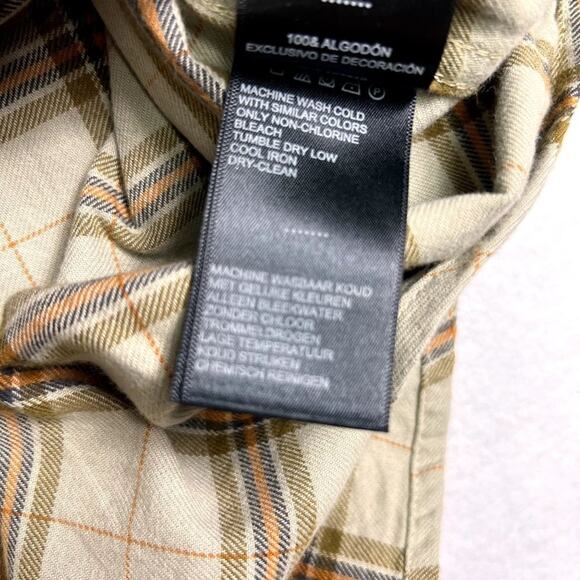 Motorclothes Harley davidson Shirt Mens Large Brown Plaid Short Sleeve - Picture 7 of 10